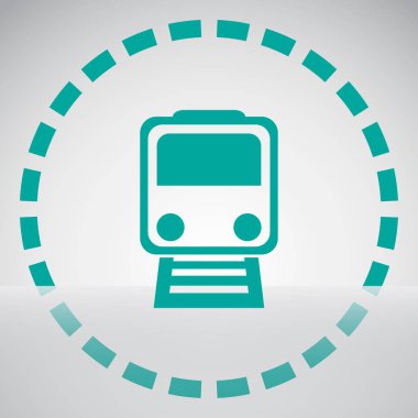 Tren simgesi. vektör tasarımı