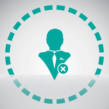 Kullanıcı vektör çizim simgesini kaldırın. Premium Kalite web simgesi.