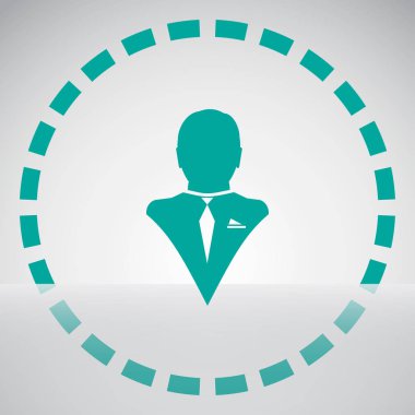 Adam profil simge vektör