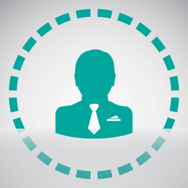 Adam profil simge vektör