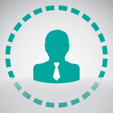 Adam vektör web simgesi.