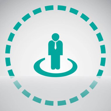 Adam vektör web simgesi.