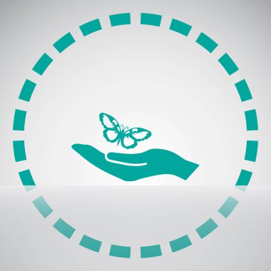 Kelebek simgesi web tasarım