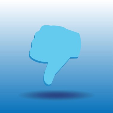 Simge, düz simge vektör çizim vektör başparmak.