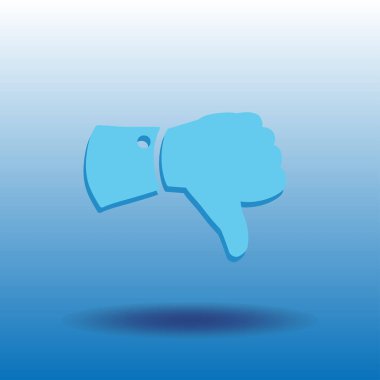 Simge, düz simge vektör çizim vektör başparmak.