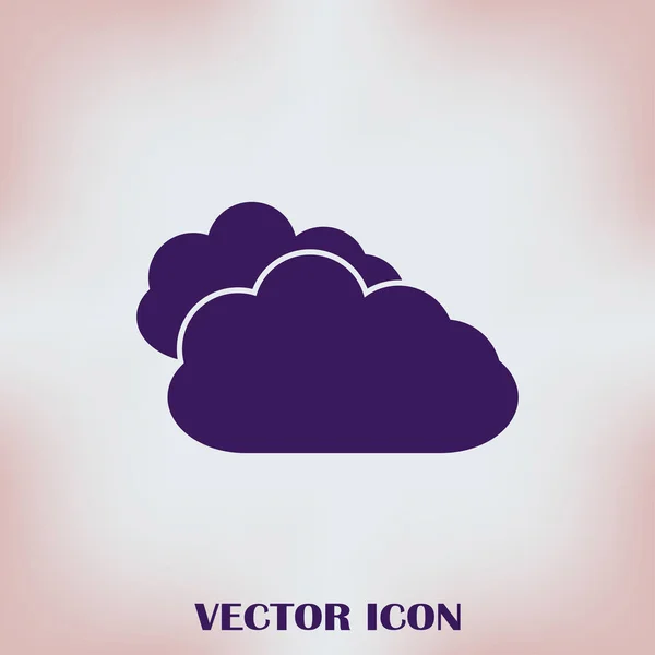 Two Clouds vector image to be used in web applications — Stock Vector