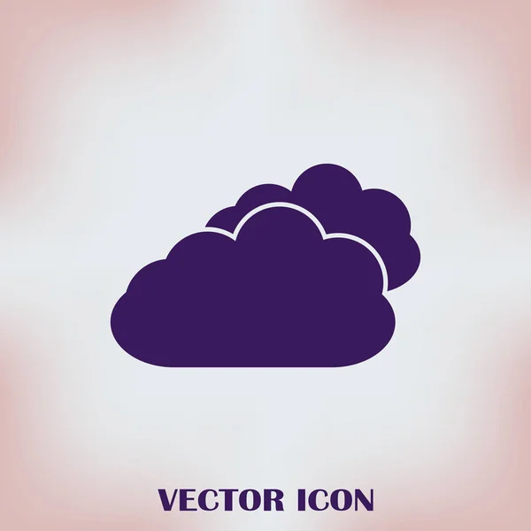 Two Clouds vector image to be used in web applications — Stock Vector