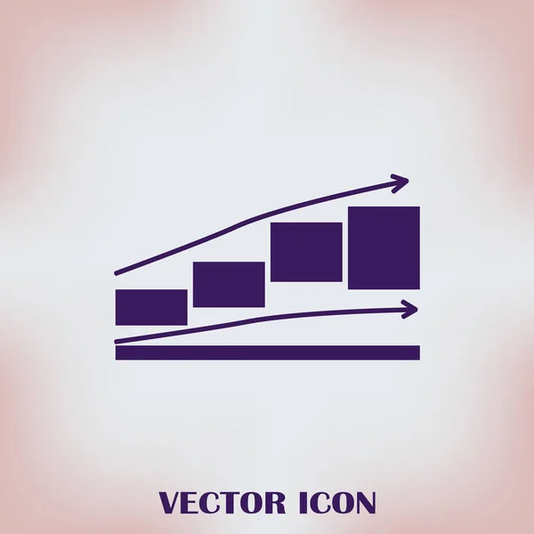 Gráfico Ícone em estilo moderno plana. Ilustração vetorial, EPS10 . —  Vetores de Stock