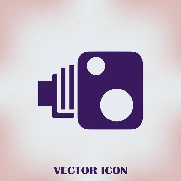 Ícone do vetor web camcorder — Vetor de Stock