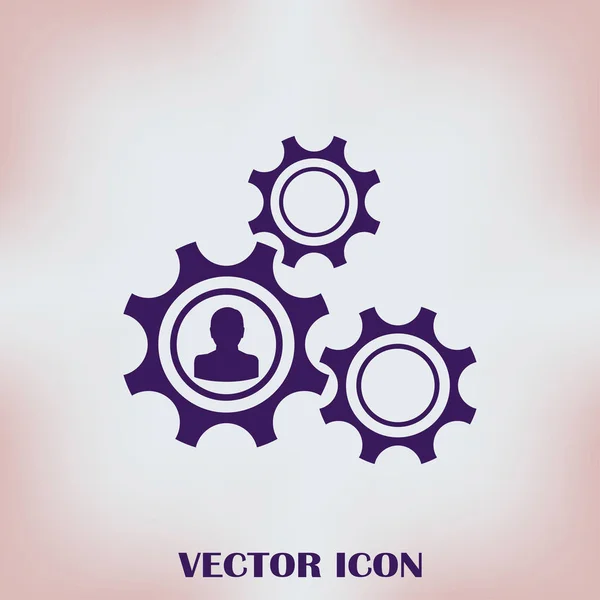 Getriebe-Symbol. Vektor, Folge 10 — Stockvektor