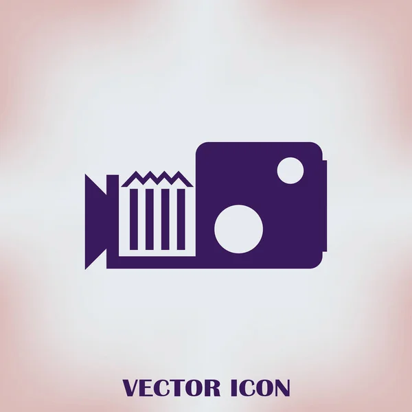 Ikon vektor web camcorder - Stok Vektor