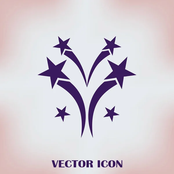 Fireworks icon, outline vector sign. logo illustration — Stock Vector