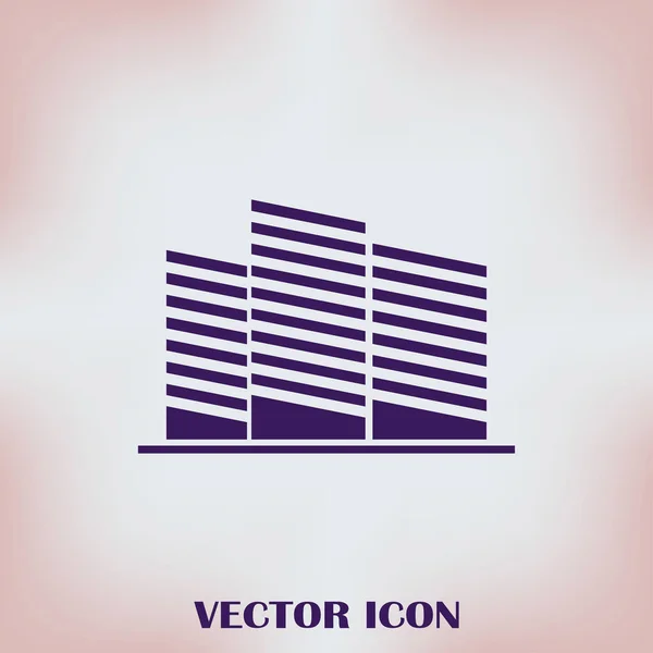 Icono del paisaje urbano. diseño web — Vector de stock