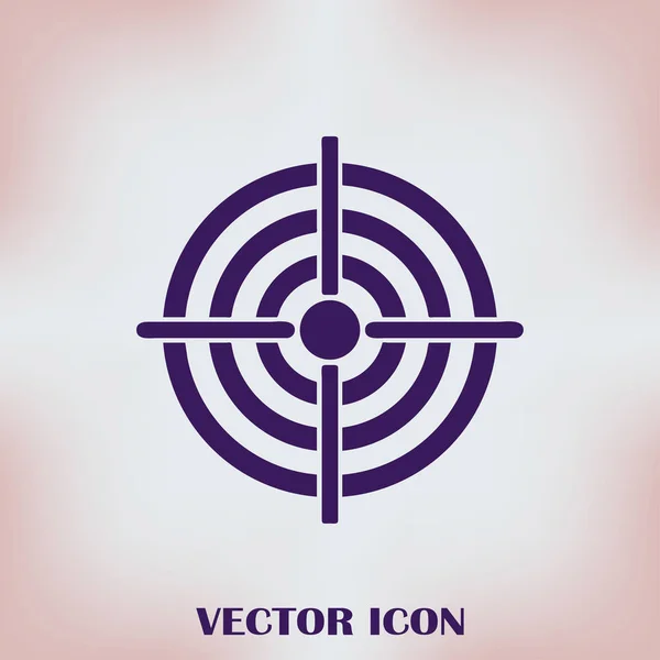 Vector web de destino Icono — Vector de stock