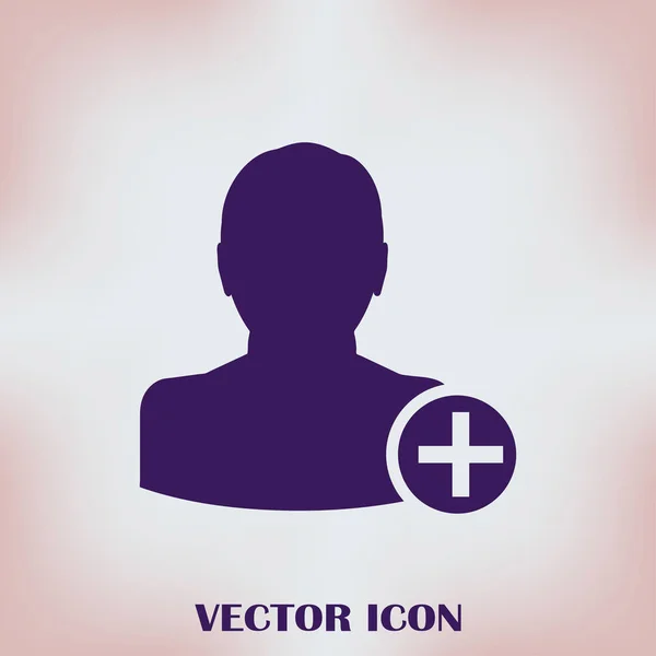 Přidat ikonu přítele. Vektorové Eps 10 — Stockový vektor