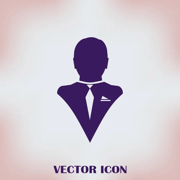 Hombre vector icono web — Vector de stock