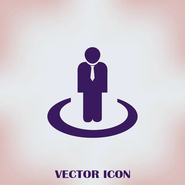 Man Vektor Web-Symbol — Stockvektor