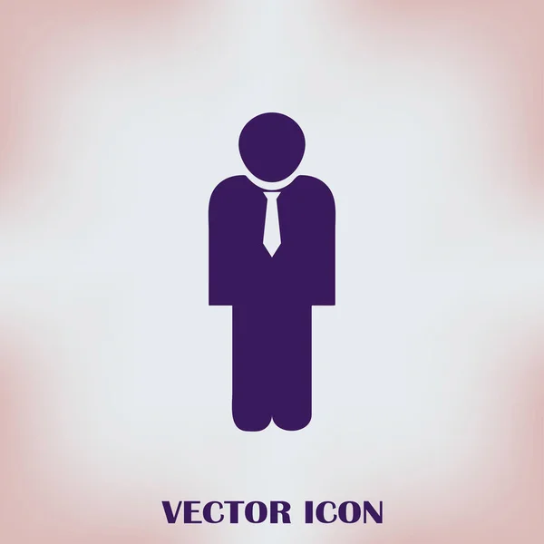 Hombre vector icono web — Vector de stock