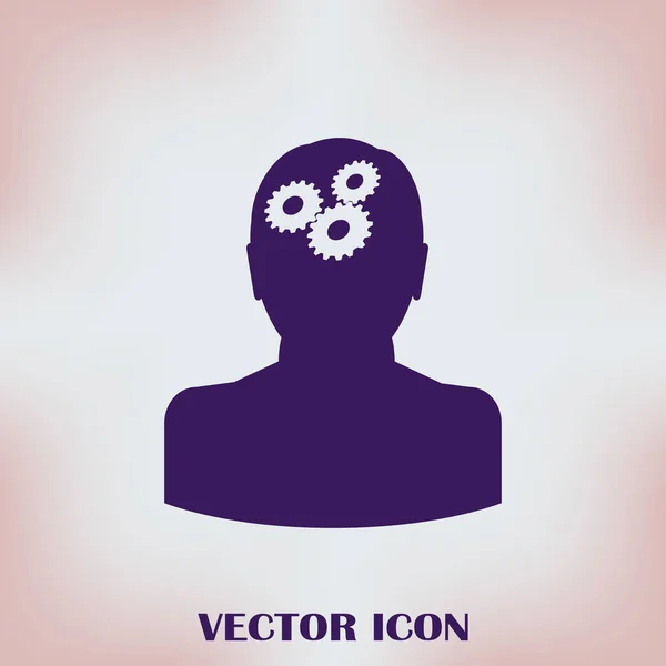 Engranaje en el icono principal — Vector de stock