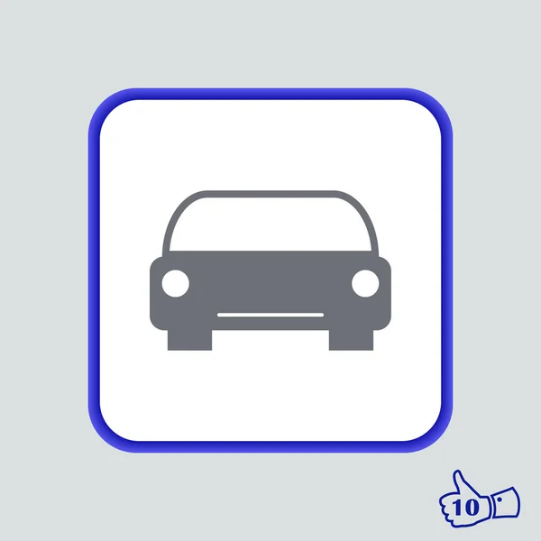 Icono del coche vector diseño web — Archivo Imágenes Vectoriales