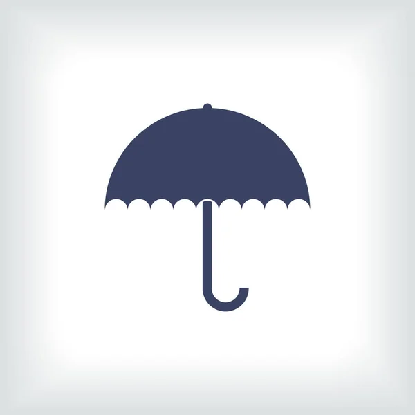 Umbrella sign icon. Rain protection symbol. Flat design style. — Stock Vector