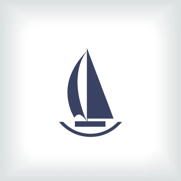 Икона деревянной лодки. Плоская иллюстрация векторной иконки деревянной лодки для изолированной паутины — стоковый вектор