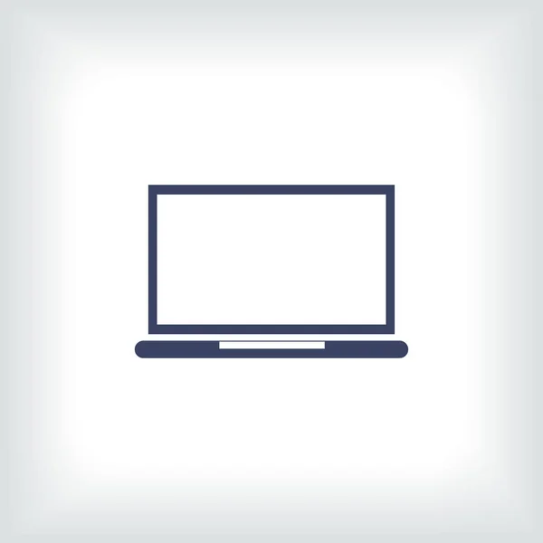 Illustration d'icône de vecteur d'ordinateur portable — Image vectorielle
