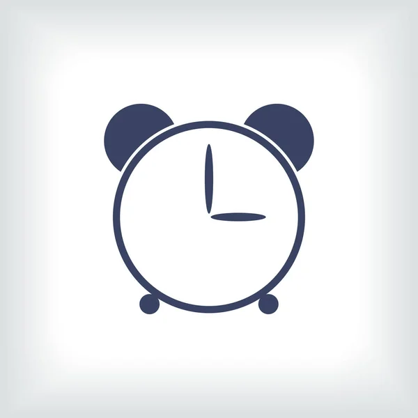 Despertador icono del reloj icono del vector, Despierta, levántate concepto, Signo de tiempo aislado en el fondo blanco — Archivo Imágenes Vectoriales