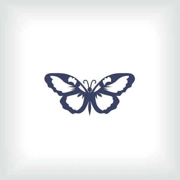Buterfly icono vector de diseño — Archivo Imágenes Vectoriales