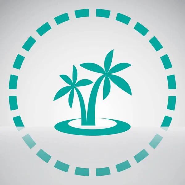 Paml tree Icon Vektor — Stockvektor