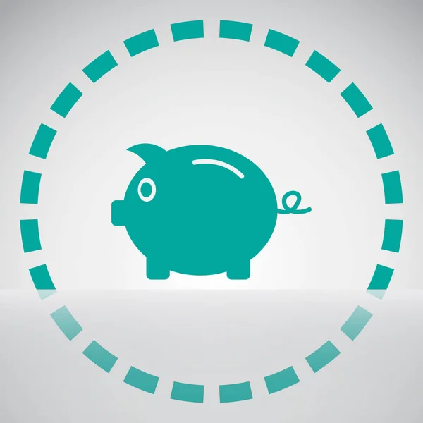 Piggy Bank icon vector, Dívida, dinheiro, poupança, poupar dinheiro, orçamento, conceito de finanças . — Vetor de Stock