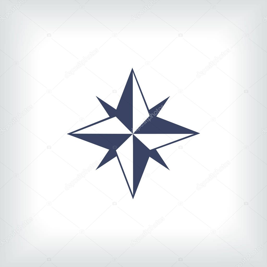 Compass web icon vector