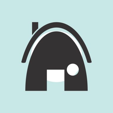 Ev düz simge vektör