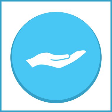 eller simge vektör, düz tasarım en iyi vektör simgesi