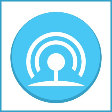 WiFi simge vektör, kablosuz Internet işareti, düz stil grafik ve web tasarımı için