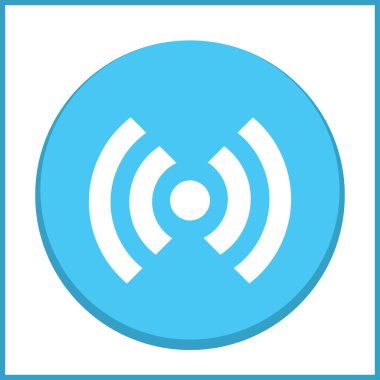 WiFi simge vektör, kablosuz Internet işareti, düz stil grafik ve web tasarımı için