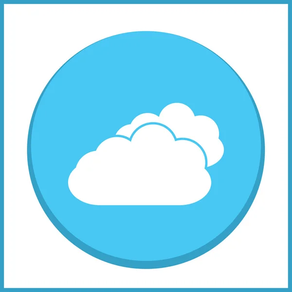 Vetor web Cloud Icon . — Vetor de Stock