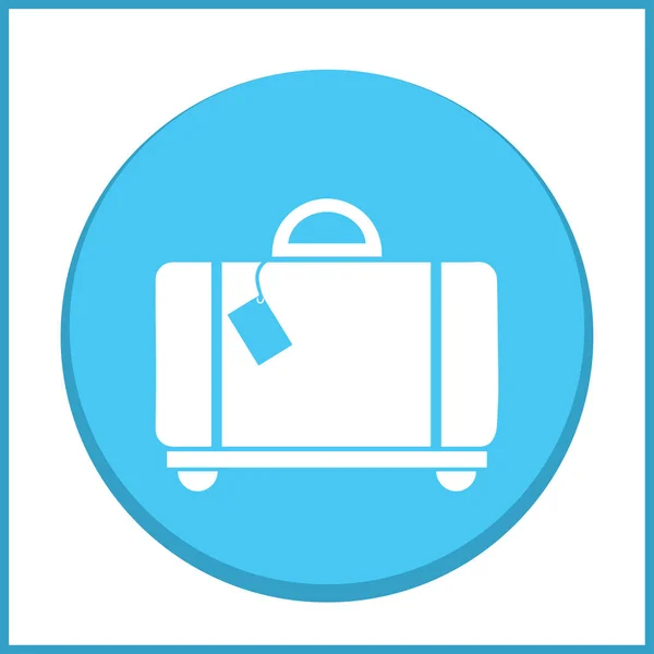 Vector de equipaje web Icono . — Vector de stock