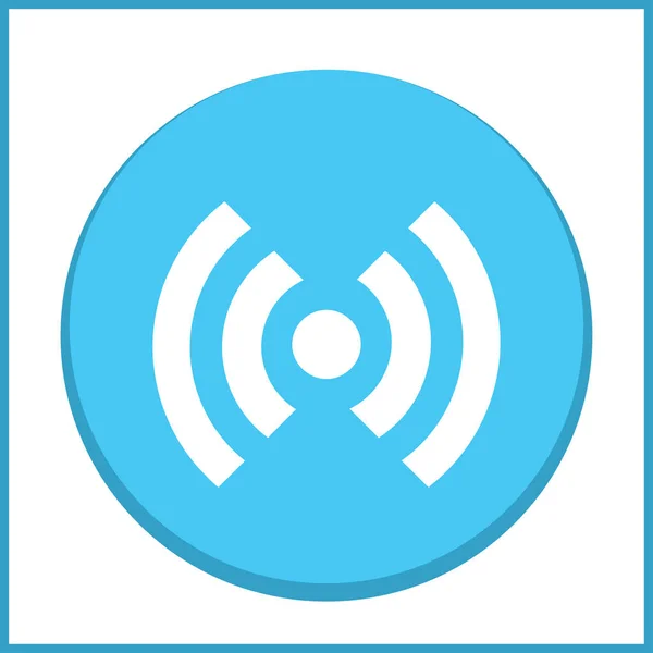 ワイヤレス インター ネット Wifi アイコン ベクトル記号、グラフィックやウェブ デザインのフラット スタイル — ストックベクタ