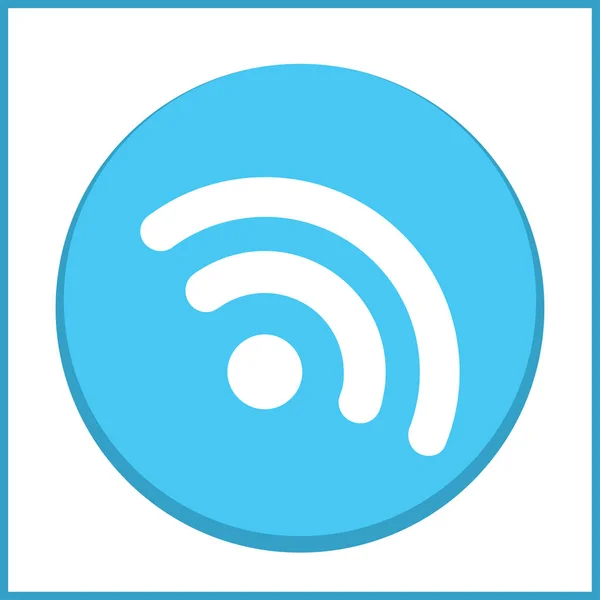 Wifi-Icon-Vektor, drahtloses Internet-Zeichen, flacher Stil für Grafik- und Webdesign — Stockvektor