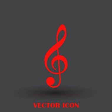 düz müzik treblekey simgesi