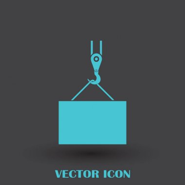 ekibimizi vinç kanca, kaldırma çalışmaları, tesisat işleri, Bina, tamamen düzenlenebilir vektör görüntü