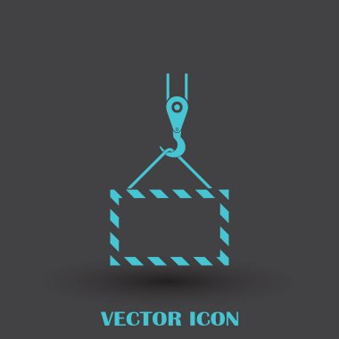 ekibimizi vinç kanca, kaldırma çalışmaları, tesisat işleri, Bina, tamamen düzenlenebilir vektör görüntü