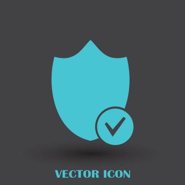 Kalkan vektör web simgesi