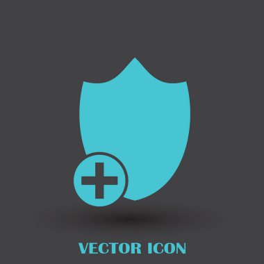 Kalkan vektör web simgesi