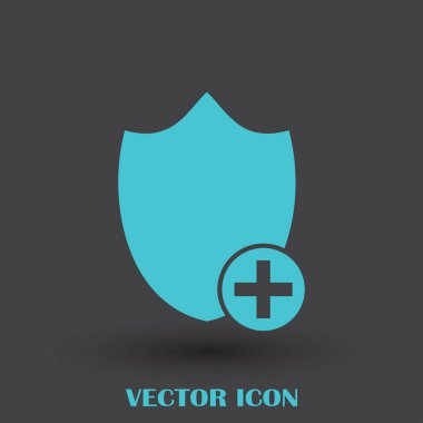 Kalkan vektör web simgesi