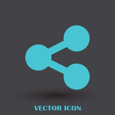 Atom vektör web simgesi