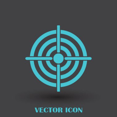 Hedef simgesi, web tasarımı için vektör çizim