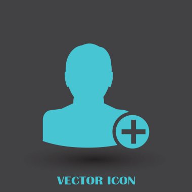 arkadaş vektör simgesi ekle