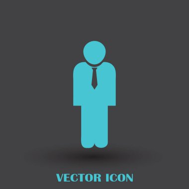İşadamı vektör web simgesi